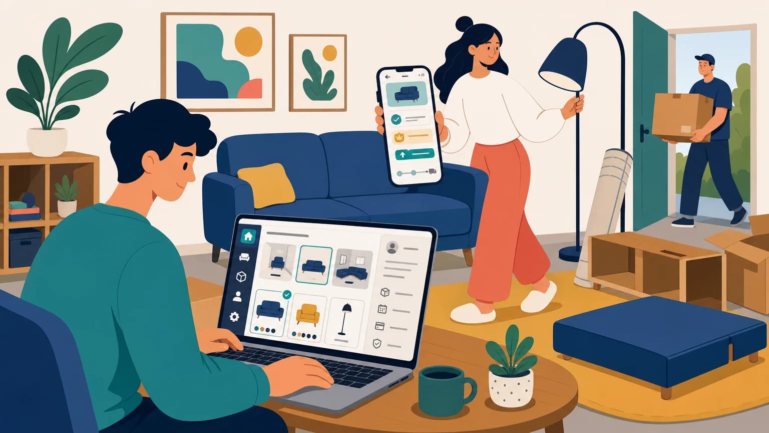 E-commerce Subscription React Integration illustrated product use case